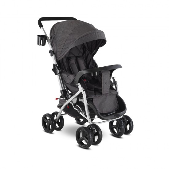 Babyhope Bh-617 Çift Yönlü Bebek Arabası Siyah