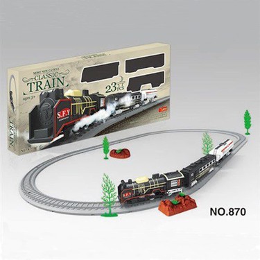 Can Oyuncak Oyuncak Tren Seti Classic Train Pilli Tren Seti 23 Parça