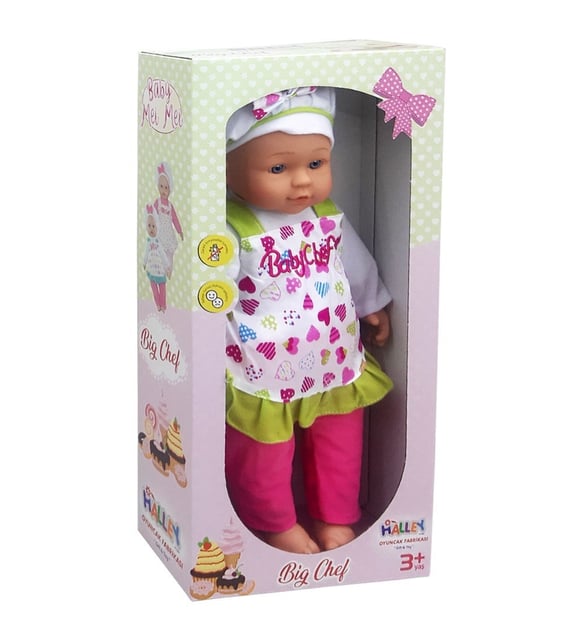 Halley Oyuncak 45 Cm Aşçı Bebek Yeşil