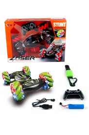 Vardem Oyuncak RQ3034-1 Kumandalı Bilekten Kontrol Işıklı Müzikli Stunt Araba -Vardem Oyuncak